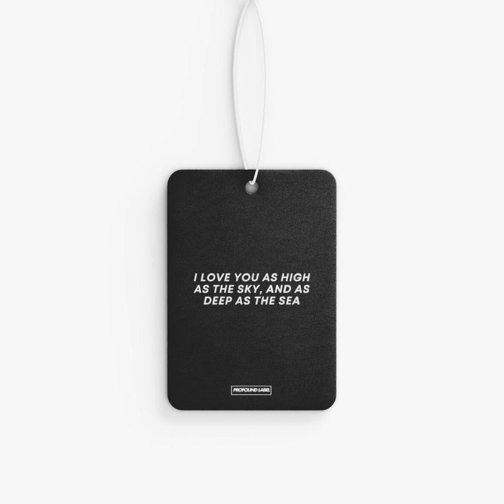 I LOVE YOU | MOURNING CAR FRESHENER