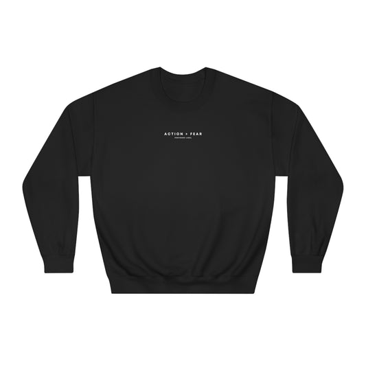 ACTION IS GREATER THAN FEAR CREWNECK SWEATSHIRT