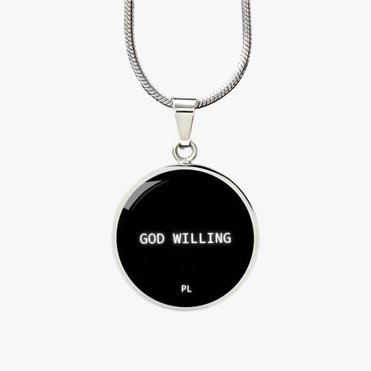 GOD WILLING CAR PENDANT